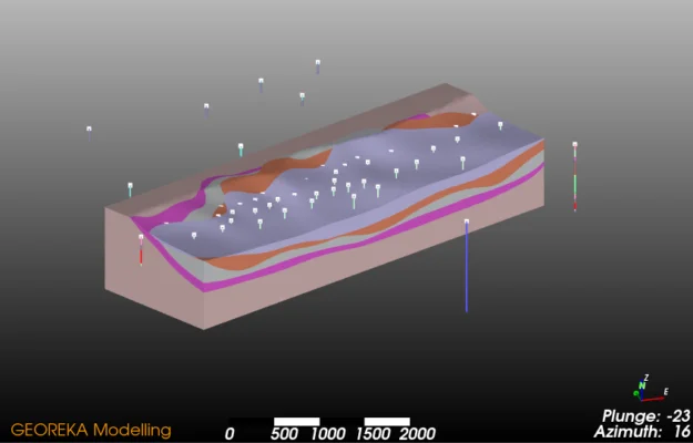 stratigraphic model result