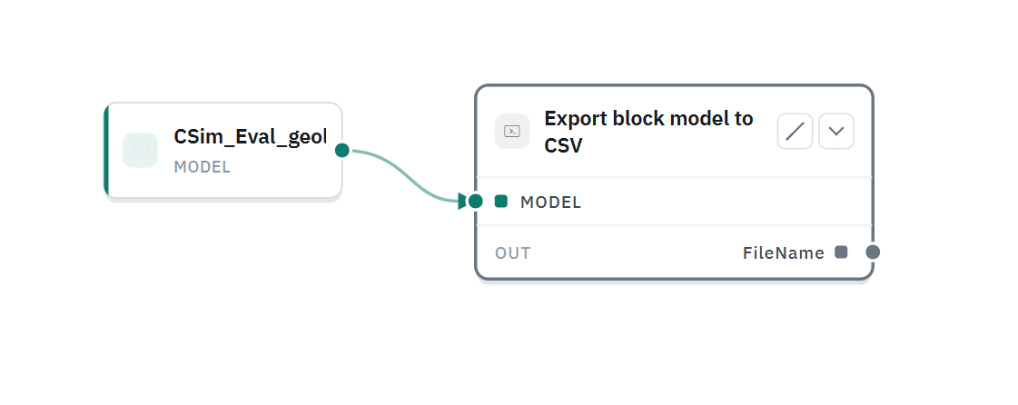 Export block model to CSV